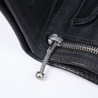 CHROME HEARTS BLACK CROSS PATCH SNAP WALLET