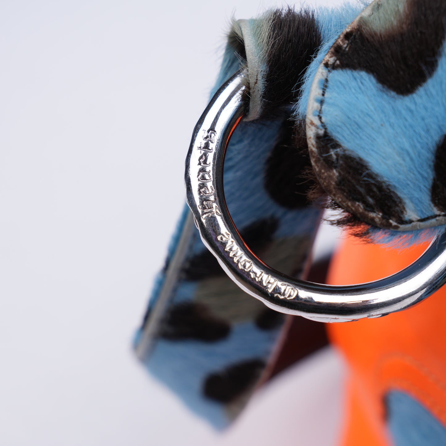 CHROME HEARTS LYON ST. BARTHS BLUE CHEETAH BAG