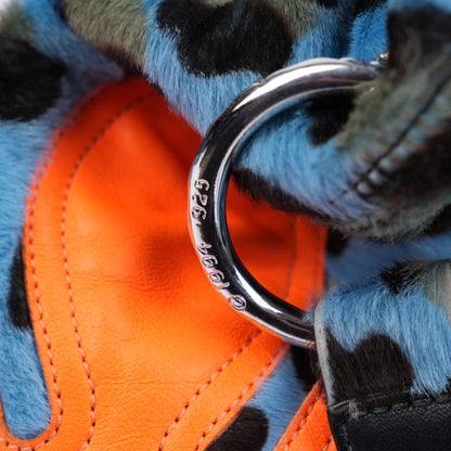 CHROME HEARTS LYON ST. BARTHS BLUE CHEETAH BAG