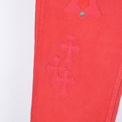 RED PARIS LARGE PATCH LEVI JEANS