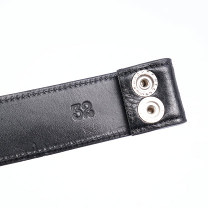CHROME HEARTS BLACK LEATHER STRAP SIZE 32 GENTLY USED