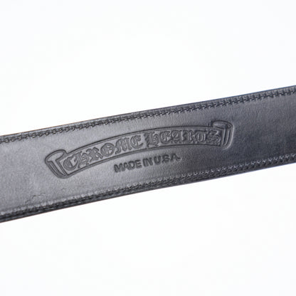 CHROME HEARTS BLACK LEATHER STRAP SIZE 32 GENTLY USED