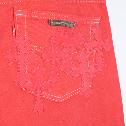 RED PARIS LARGE PATCH LEVI JEANS