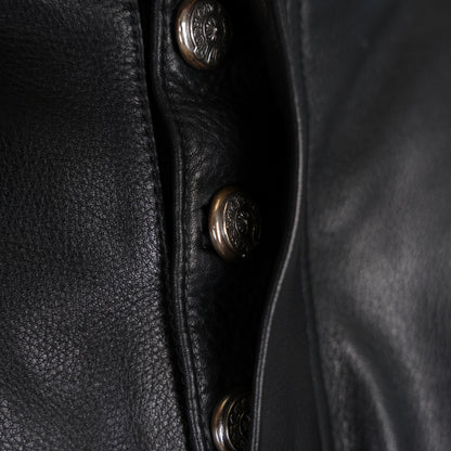CHROME HEARTS FULL LEATHER DOUBLE KNEE CARPENTERS