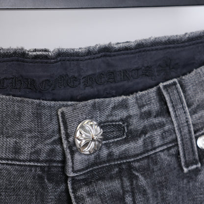 CHROME HEARTS DRAKE CLB RED/BLACK PATCH DENIM