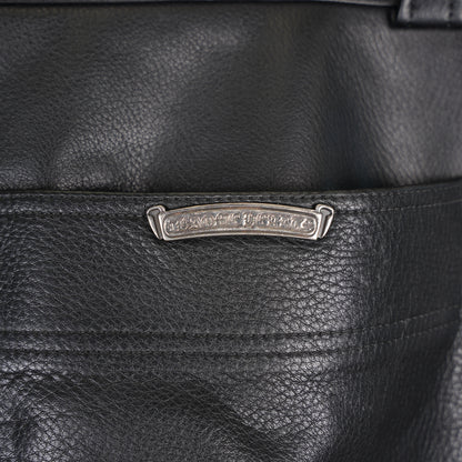 CHROME HEARTS FULL LEATHER DOUBLE KNEE CARPENTERS