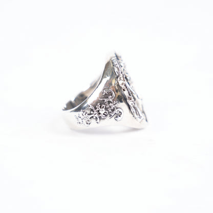 ERD ENFANTS RICHES DÉPRIMÉS MOTHER AND CHILD SILVER RING