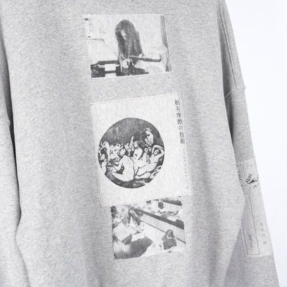ERD GREY ASSEMBLAGE HOODIE