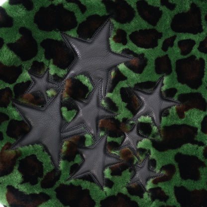 CHROME HEARTS GREEN CHEETAH TOTE BAG