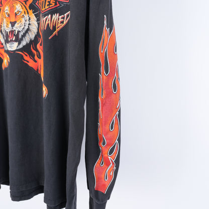 VINTAGE HARLEY DAVIDSON UNTAMED TIGER FLAME LONG SLEEVE TEE
