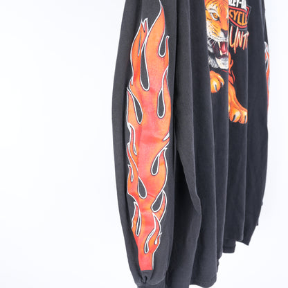 VINTAGE HARLEY DAVIDSON UNTAMED TIGER FLAME LONG SLEEVE TEE