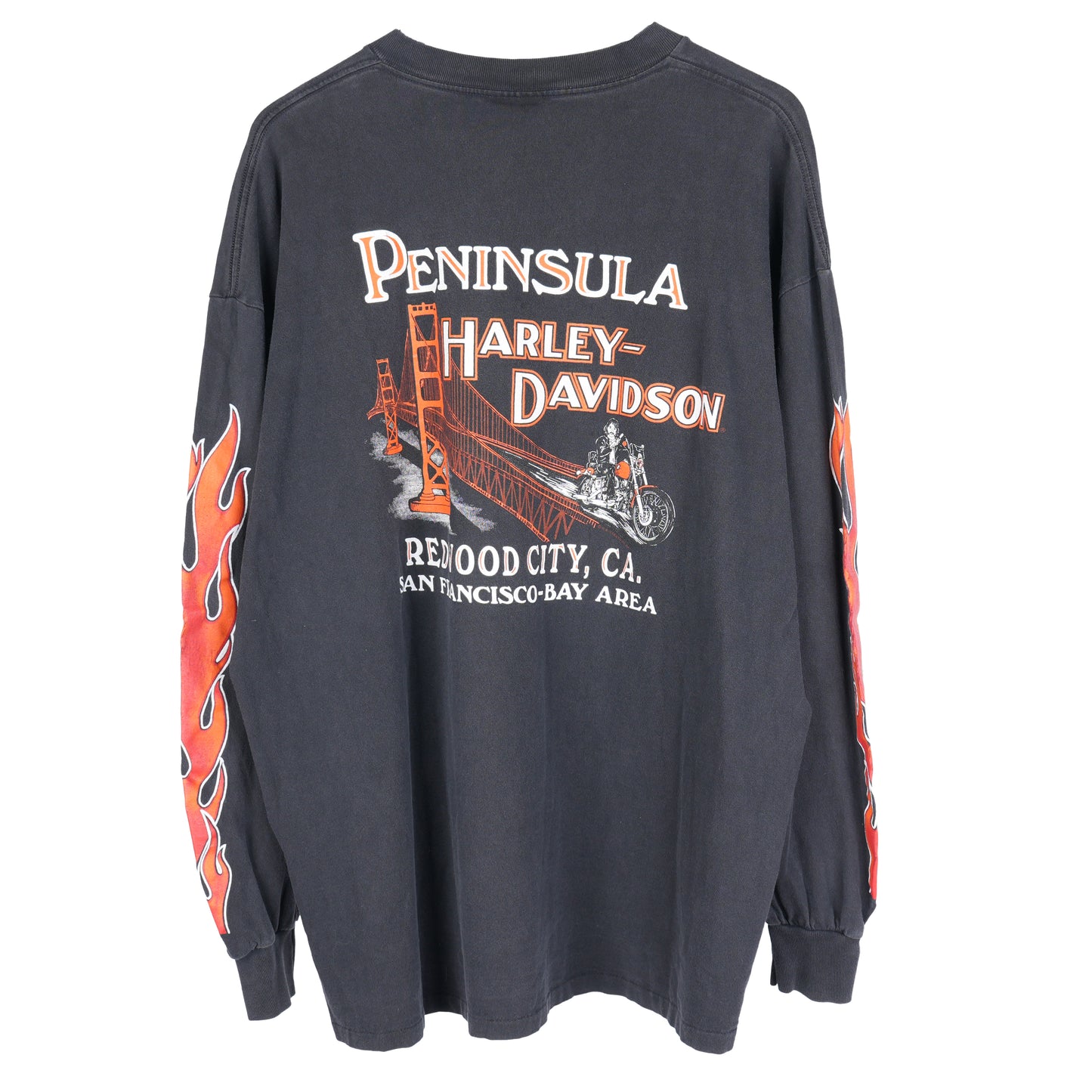 VINTAGE HARLEY DAVIDSON UNTAMED TIGER FLAME LONG SLEEVE TEE