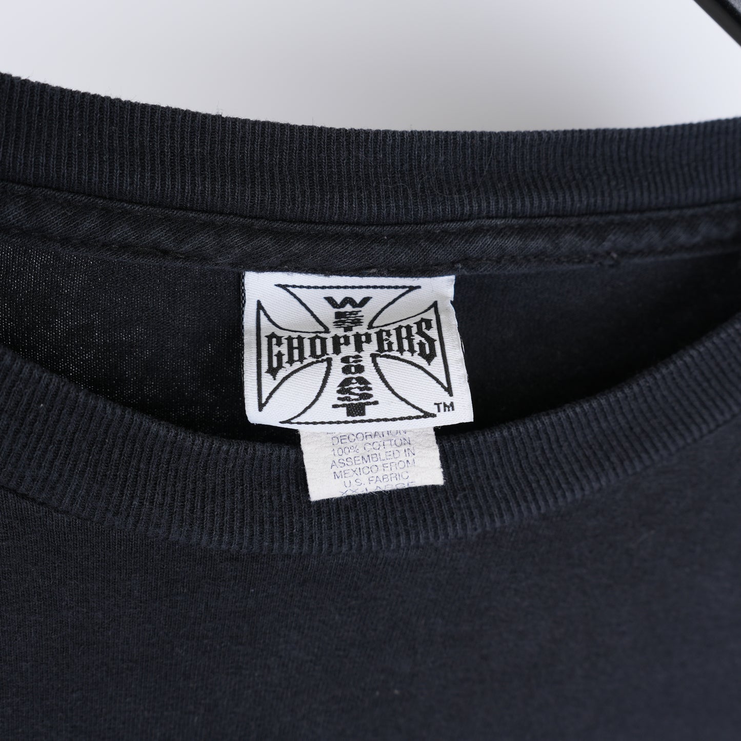 VINTAGE WCC WEST COAST CHOPPERS SKULL LONG SLEEVE TEE