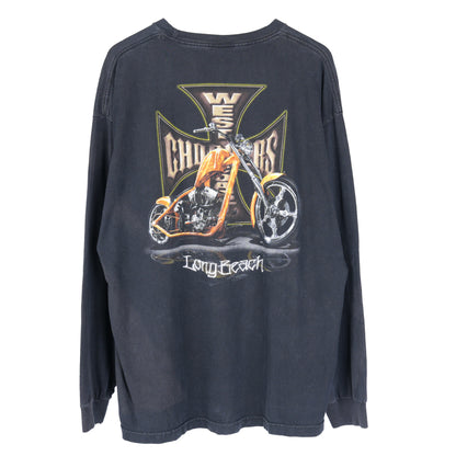 VINTAGE WCC WEST COAST CHOPPERS LONG BEACH LONG SLEEVE TEE