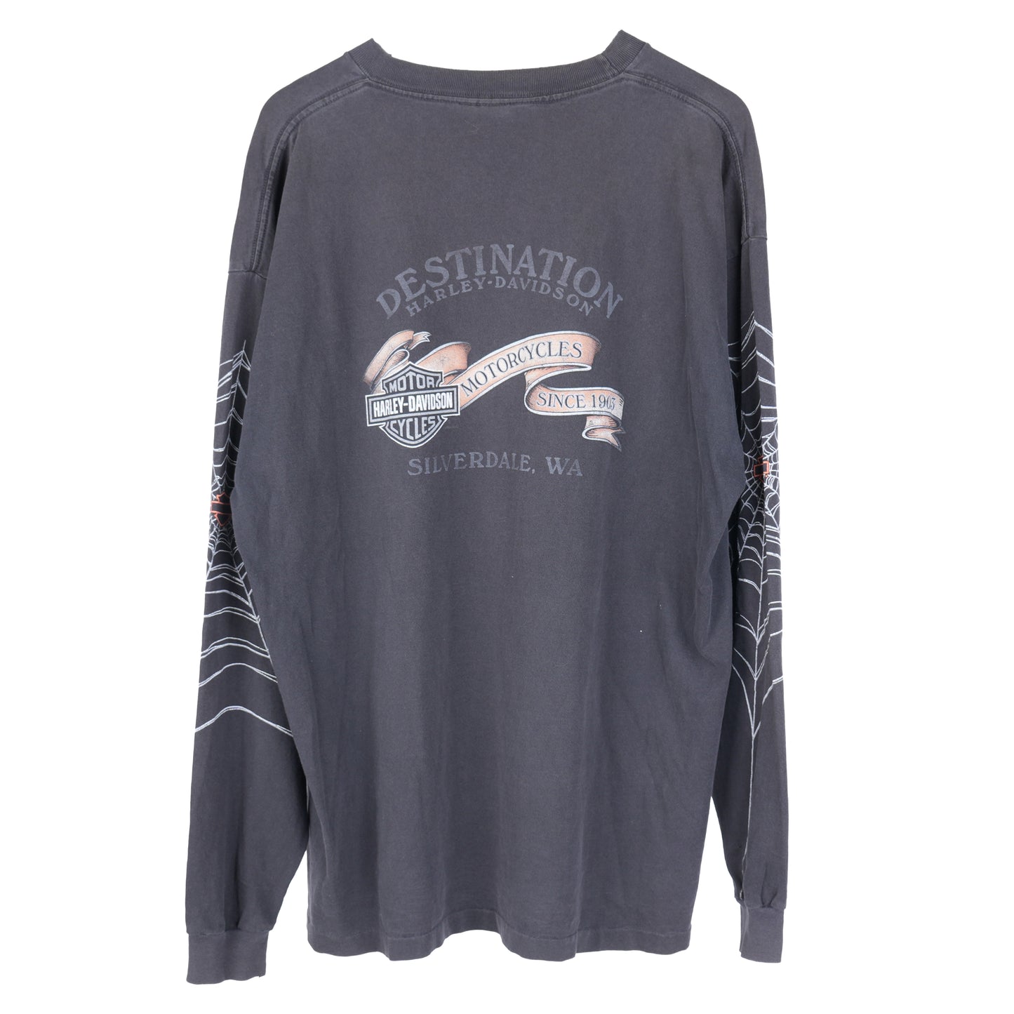 VINTAGE HARLEY DAVIDSON SPIDER WEB LONG SLEEVE TEE
