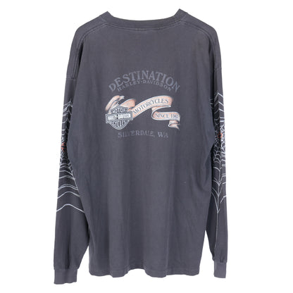 VINTAGE HARLEY DAVIDSON SPIDER WEB LONG SLEEVE TEE