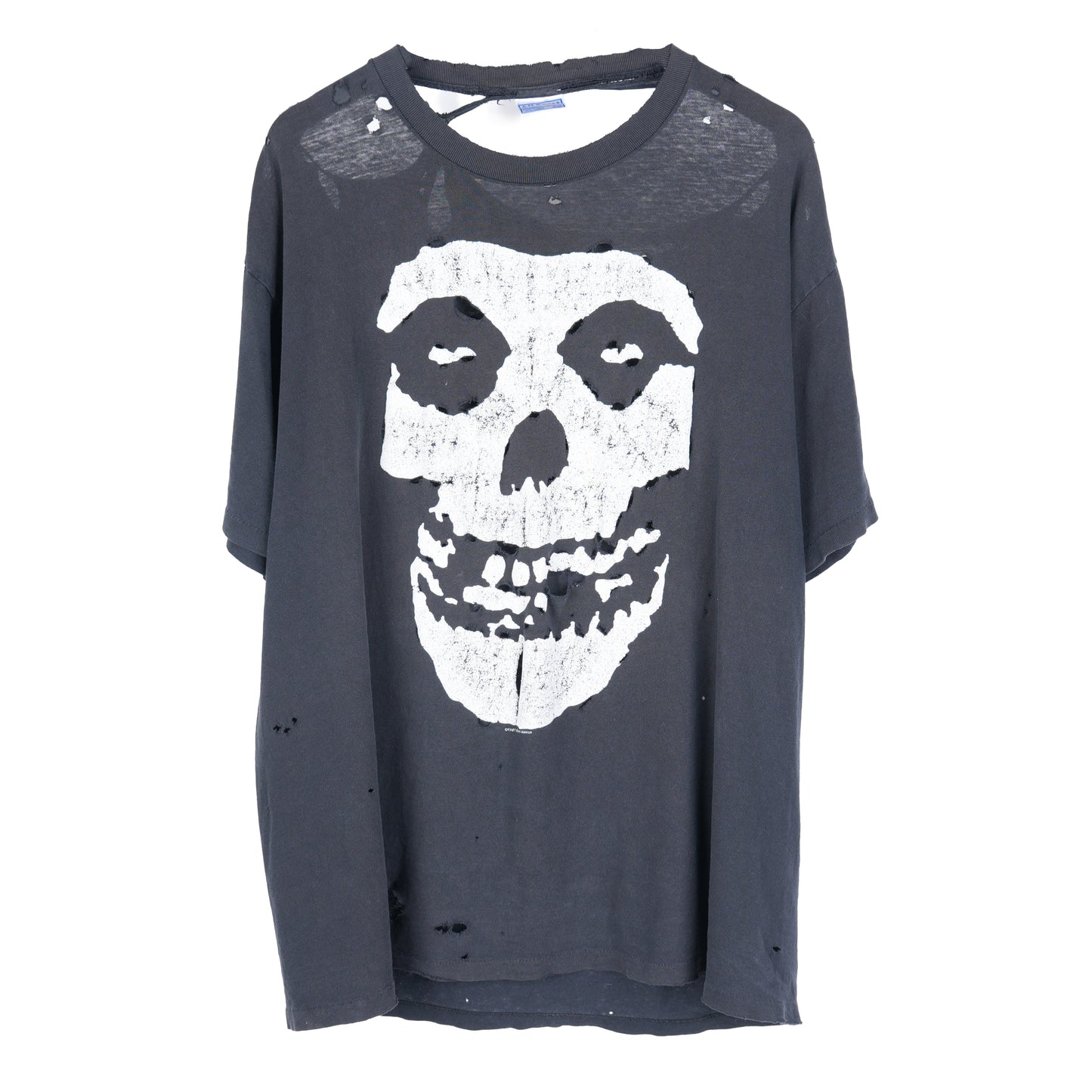 THRASHED MISFITS SKULL T-SHIRT