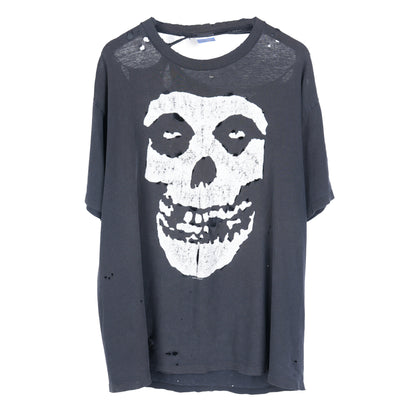 THRASHED MISFITS SKULL T-SHIRT
