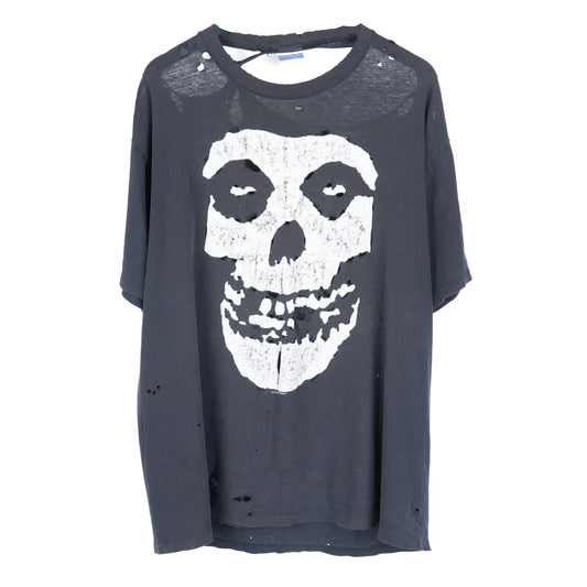 THRASHED MISFITS SKULL T-SHIRT