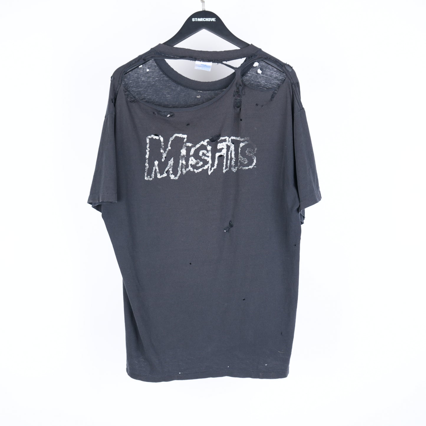 THRASHED MISFITS SKULL T-SHIRT