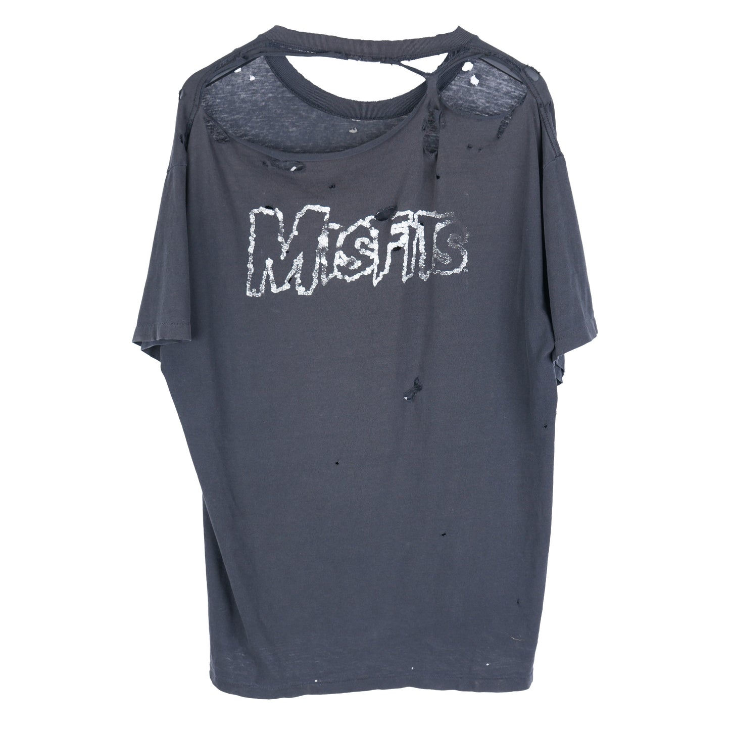 THRASHED MISFITS SKULL T-SHIRT