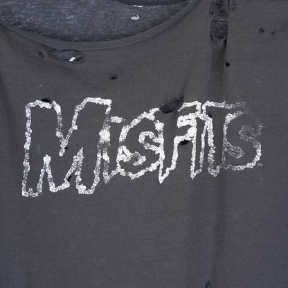THRASHED MISFITS SKULL T-SHIRT