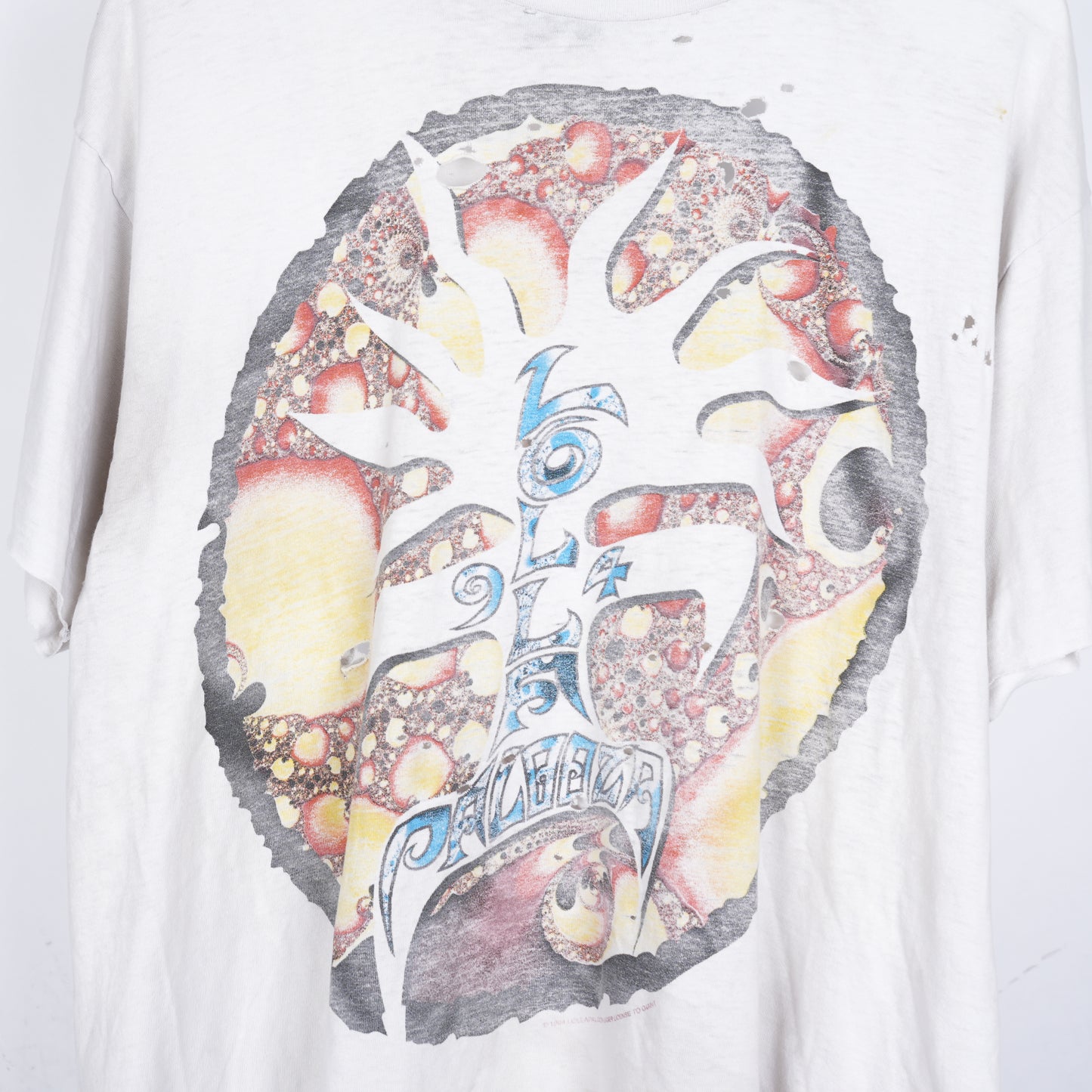 THRASHED LOLLAPALOOZA '94 WHITE T-SHIRT