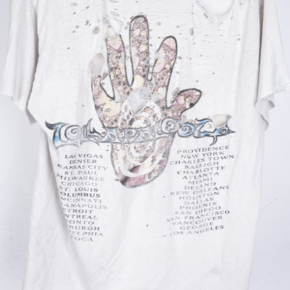 THRASHED LOLLAPALOOZA '94 WHITE T-SHIRT