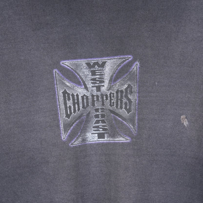 VINTAGE WCC WEST COAST CHOPPERS FADED PURPLE LONG BEACH T-SHIRT