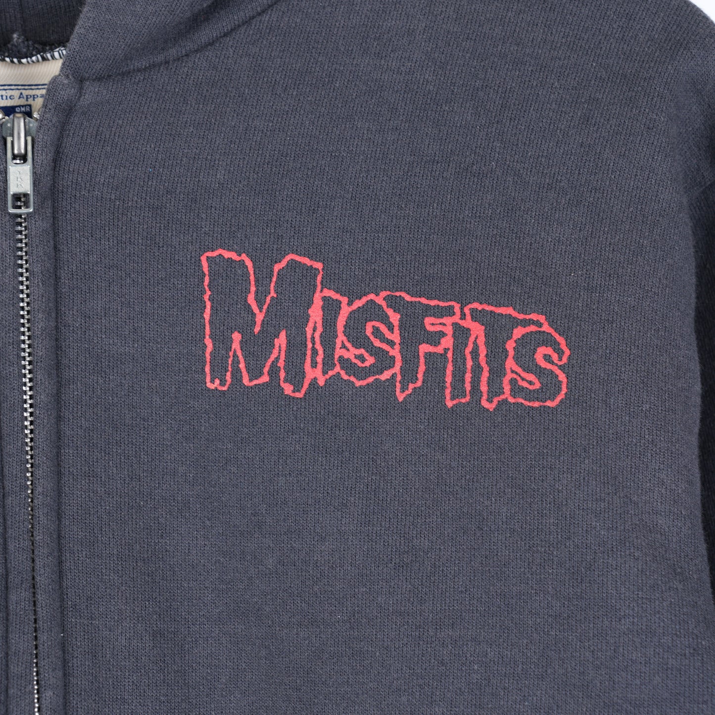 MISFITS SKULL LOGO ZIP UP HOODIE