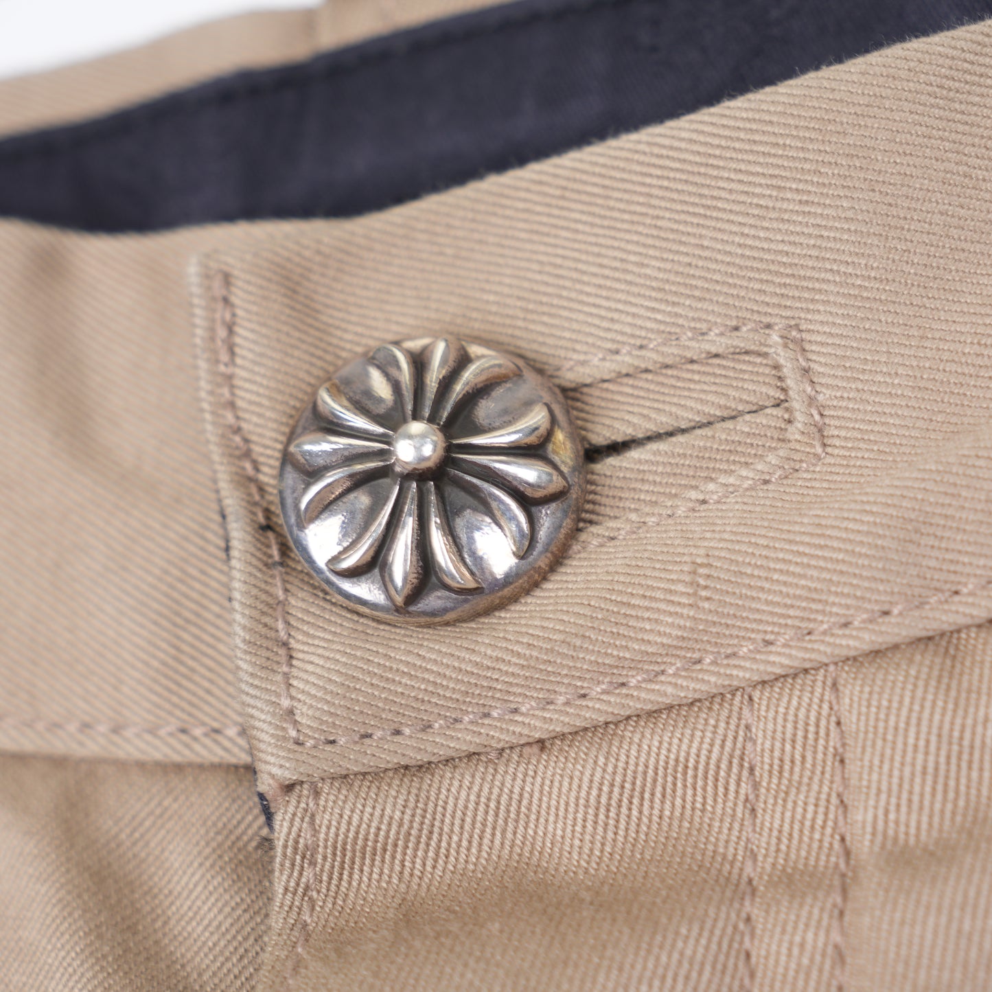 TAN/PINK CROSS PATCH CARPENTER PANTS