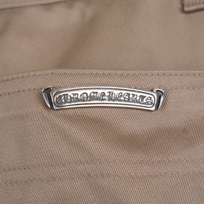 TAN/PINK CROSS PATCH CARPENTER PANTS