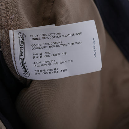 TAN/PINK CROSS PATCH CARPENTER PANTS