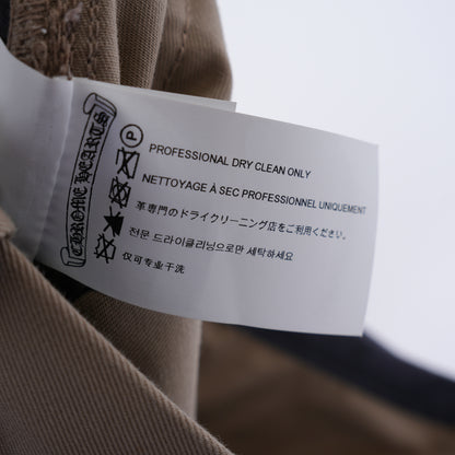 TAN/PINK CROSS PATCH CARPENTER PANTS