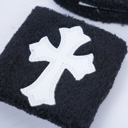 CHROME HEARTS WHITE PATENT PATCH ARM BANDS