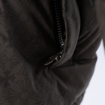 CHROME HEARTS ARMY GREEN OLIVE PLUS MONOGRAM DOWN PUFFER JACKET
