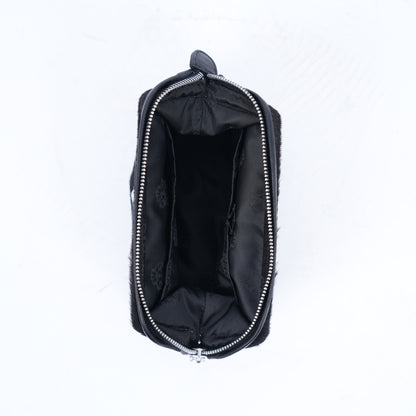 CHROME HEARTS PONY HAIR PATCH COSMETIC BAG