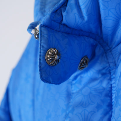 CHROME HEARTS BLUE PLUS MONOGRAM DOWN PUFFER JACKET