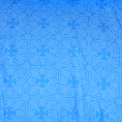 CHROME HEARTS BLUE PLUS MONOGRAM DOWN PUFFER JACKET