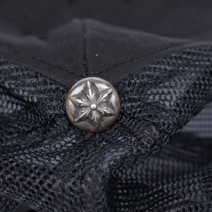 CHROME HEARTS VINTAGE 3 STAR PATCH BLACK TRUCKER HAT