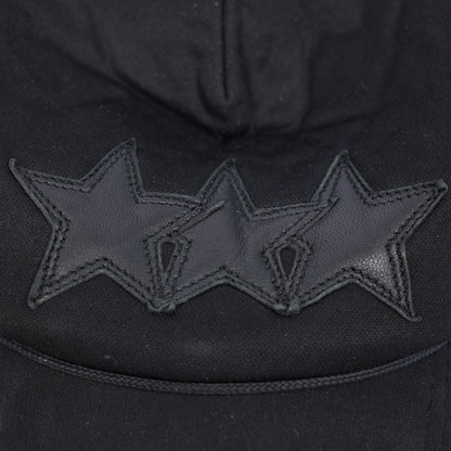 CHROME HEARTS VINTAGE 3 STAR PATCH BLACK TRUCKER HAT