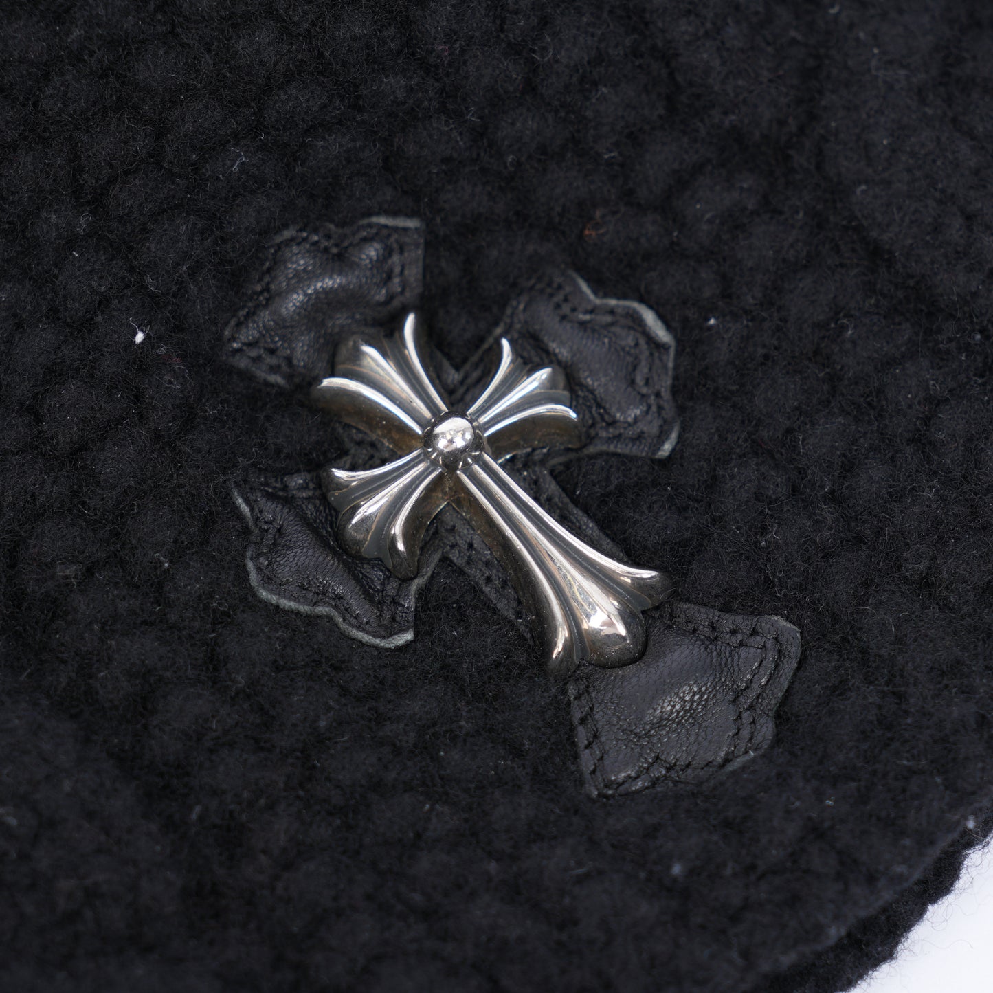 CH EARMUFF CROSS CHARM BEANIE