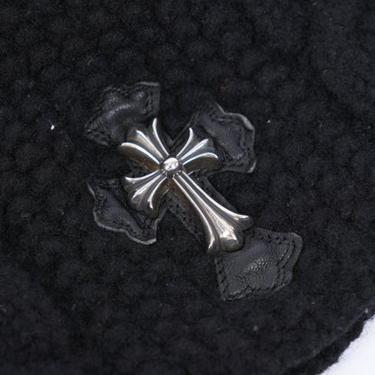 CH EARMUFF CROSS CHARM BEANIE