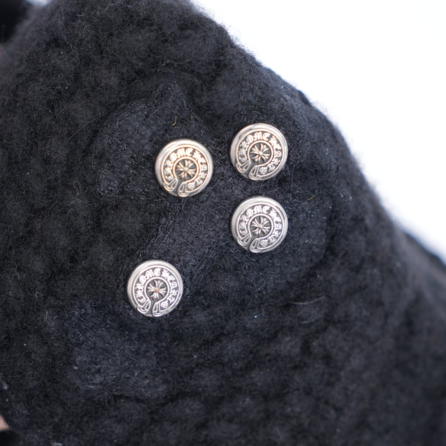 CH EARMUFF CROSS CHARM BEANIE