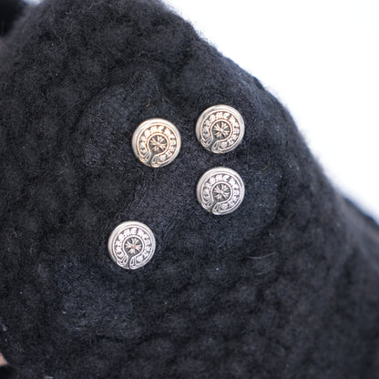 CH EARMUFF CROSS CHARM BEANIE