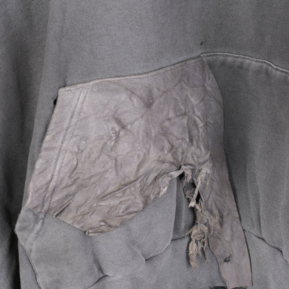 ALEXANDER DIGENOVA LEATHER PATCH HOODIE