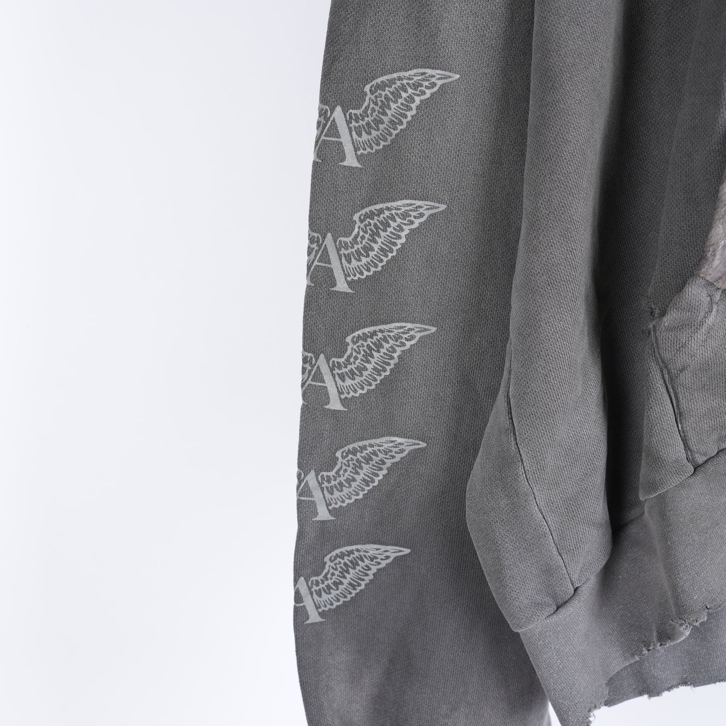 ALEXANDER DIGENOVA LEATHER PATCH HOODIE