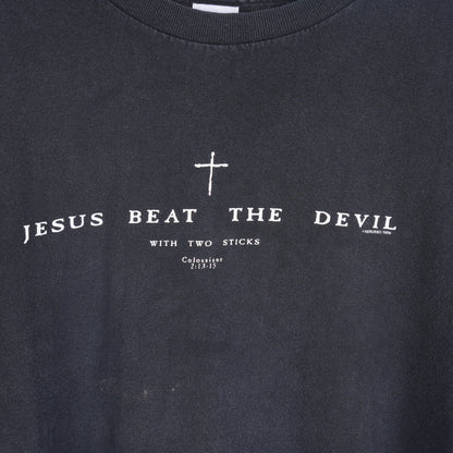 VINTAGE JESUS BEAT THE DEVIL TEE