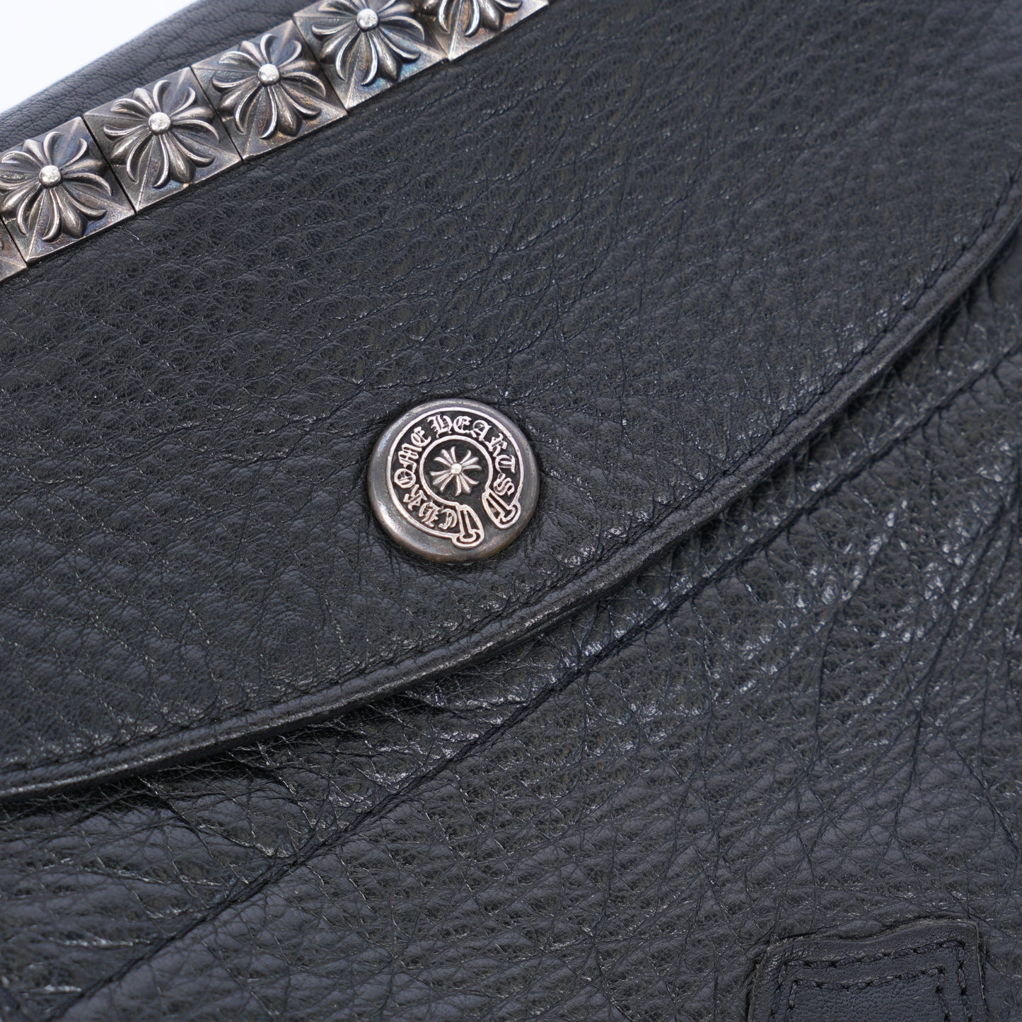 CHROME HEARTS PYRAMID STUDDED BELT LOOP BAG