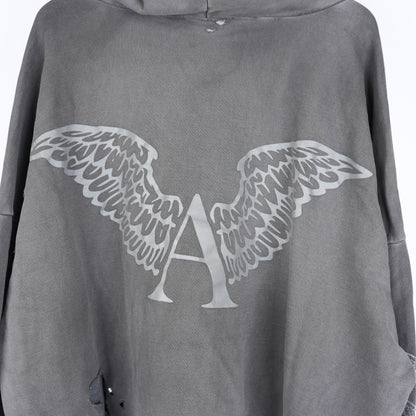 ALEXANDER DIGENOVA LEATHER PATCH HOODIE